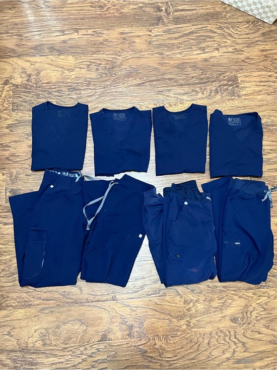 Figs Other - Bundle of 4 FIGS Navy Scrub Sets - Size Small